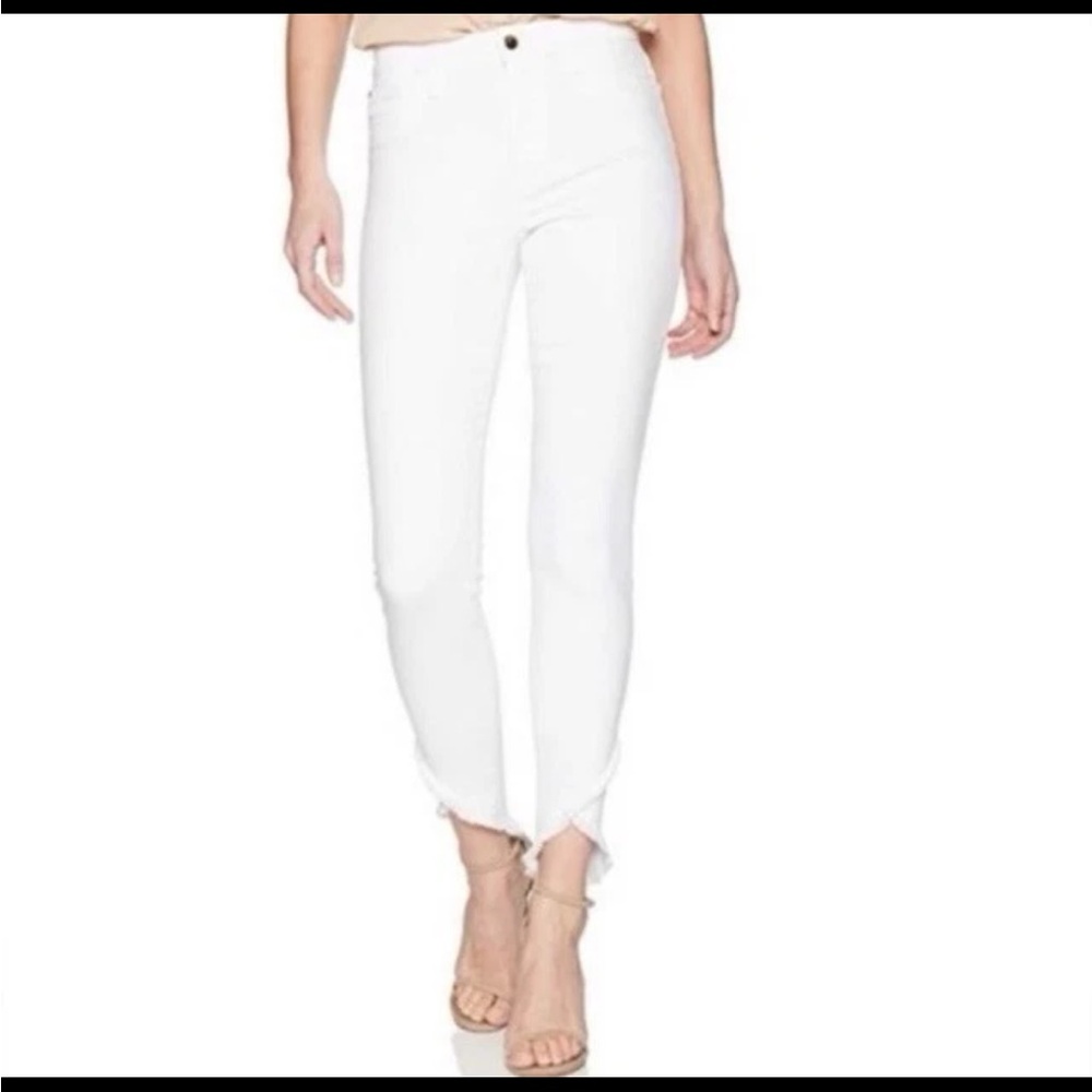 Joe’s Women's “Charlie” White High Rise Skinny Ankle Jeans